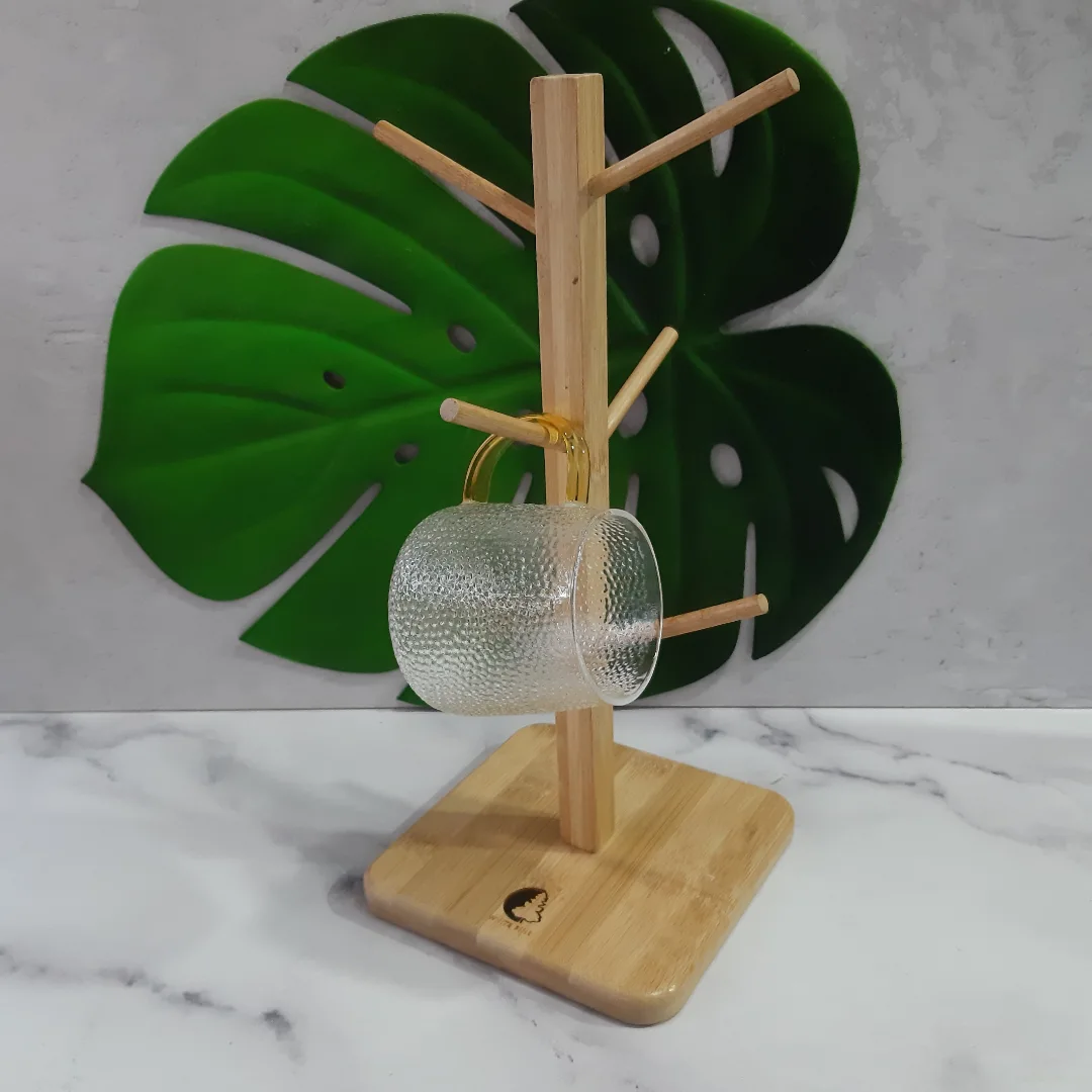 جا فنجونی چوبی پایه مربع